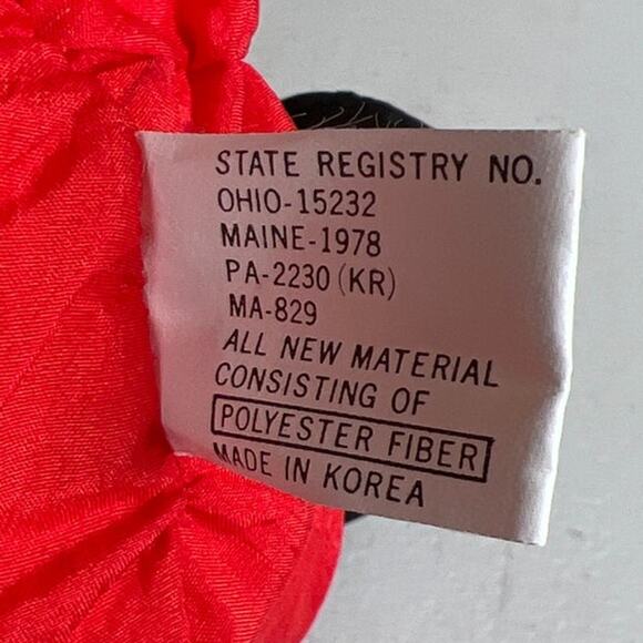 Vintage Puffy Santa Claus Plush Nylon Parachute Style 1990s J.S. International - Picture 6 of 6